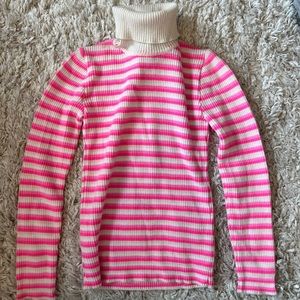 Vintage Striped Turtleneck